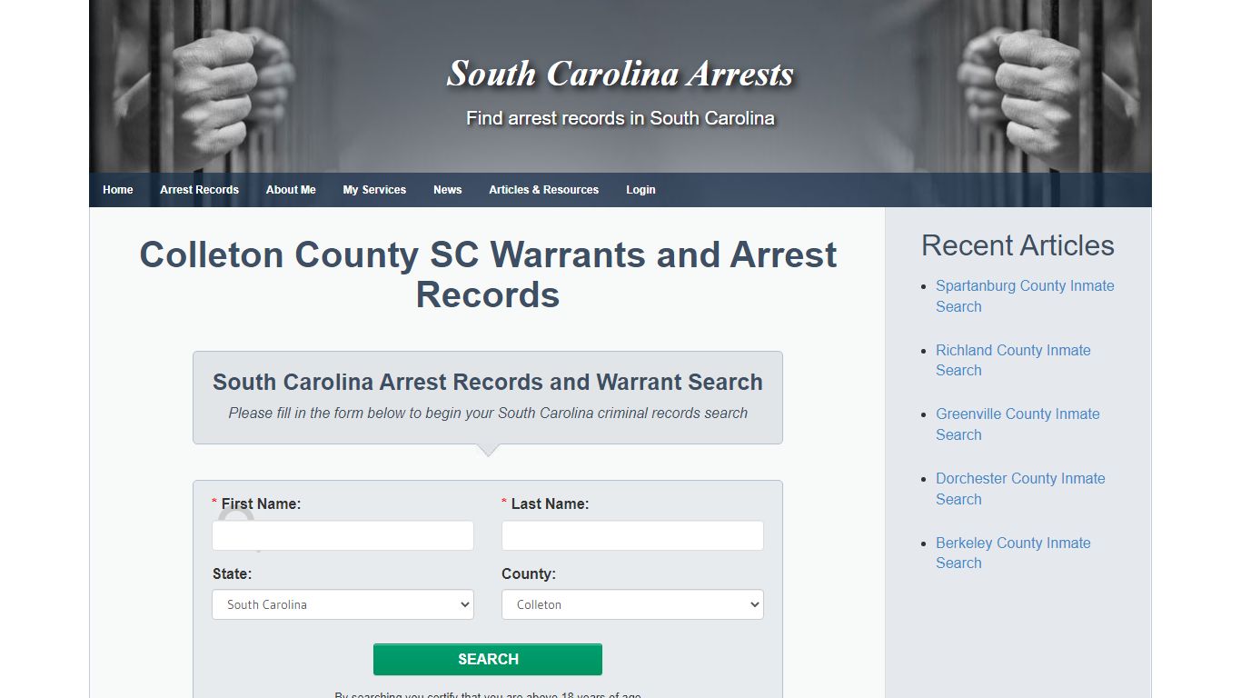 Colleton County SC Warrants and Arrest Records - South ...