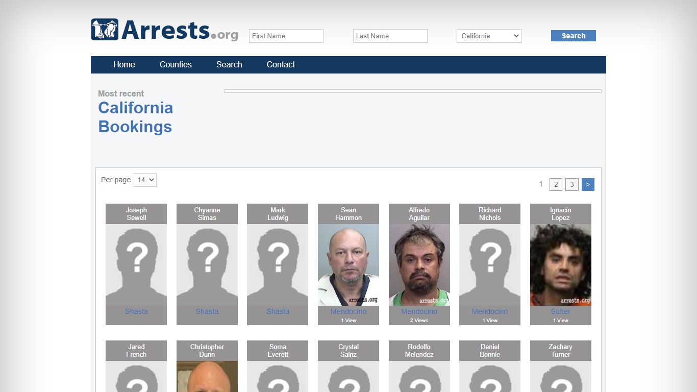 California Arrests and Inmate Search